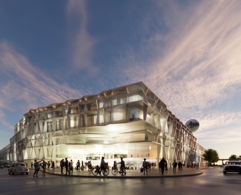 Messepark NEU Rendering Übersicht by FEMACON Bauconsult GmbH