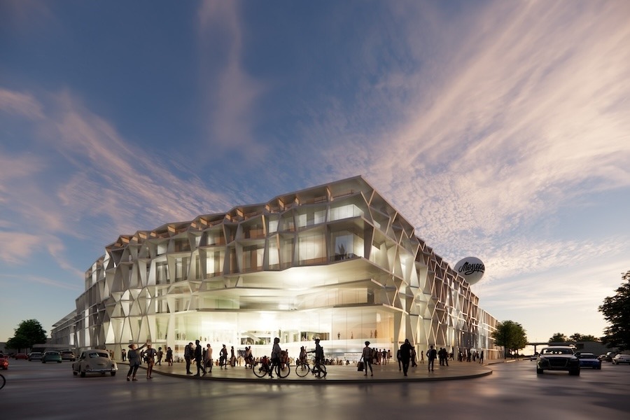 Messepark NEU Rendering Übersicht by FEMACON Bauconsult GmbH